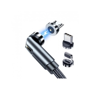 Rixus Magnetic Cable 3 in 1 Black RXU48