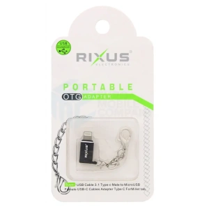Rixus OTG Portable Adapter USB-C To Lightning
