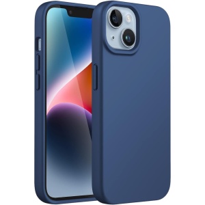 IPhone 14 Max - Soft touch Silicone Cover-Blå