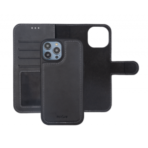 iPhone 12/12 Pro-Rixus Duo Magnetic Detachable Wallet Cover  - Black