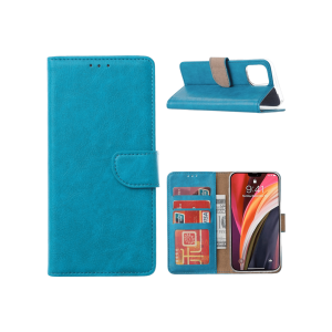 iPhone 14 Max-Premium Flip Cover-Blå