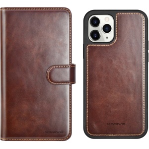 iPhone 12 Pro Max -Xssive Detachable 2in1 Wallet Case -Brun