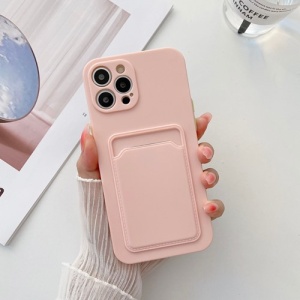 Iphone 13 Pro -Xssive TPU Kort Bag Cover-lyserød